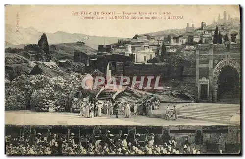 Cartes postales Theatre La fille du soleil Tragedie lyrique en 3 actes Eurystes declare son amour a Artona