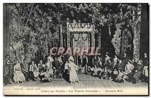 Ansichtskarte AK Theatre des varietes La Veuve joyeuse Deuxieme acte