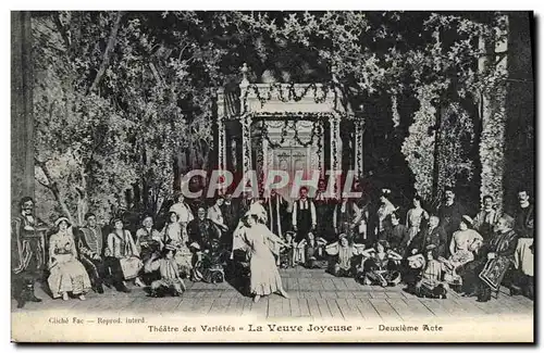 Cartes postales Theatre des varietes La Veuve joyeuse Deuxieme acte