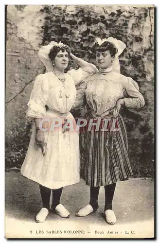 Cartes postales Folklore Les Sables d&#39Olonne Deux amies