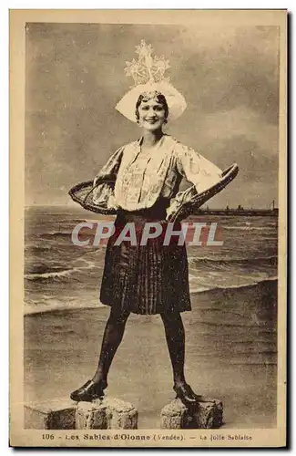 Cartes postales Folklore Les Sables d&#39Olonne La jolie Sablaise