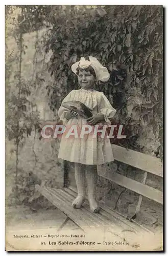 Cartes postales Folklore Les Sables d&#39Olonne Petite Sablaise Enfant