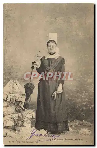 Cartes postales Folklore Costume Poitevin Mothais