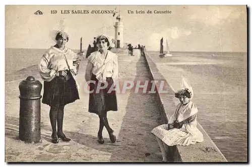 Cartes postales Folklore Les Sables d&#39Olonne Un brin de causette
