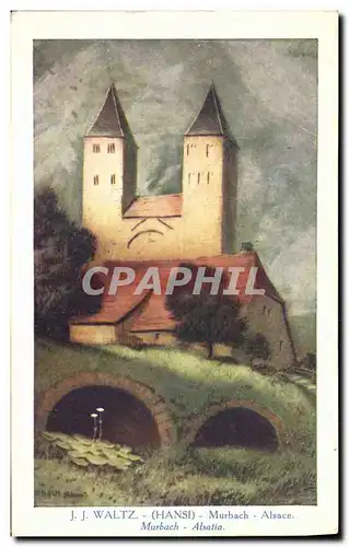 Cartes postales Fantaisie Illustrateur Waltz Hansi Murbach Alsace