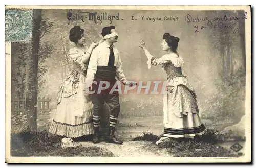 Cartes postales Femmes Colin Maillard