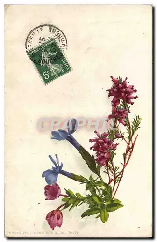 Cartes postales Fantaisie Fleurs