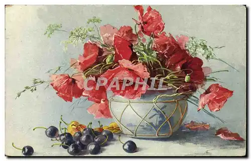 Cartes postales Fantaisie Fleurs