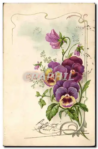 Cartes postales Fantaisie Fleurs