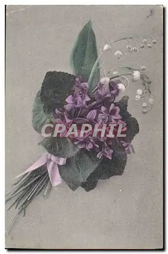 Cartes postales Fantaisie Fleurs