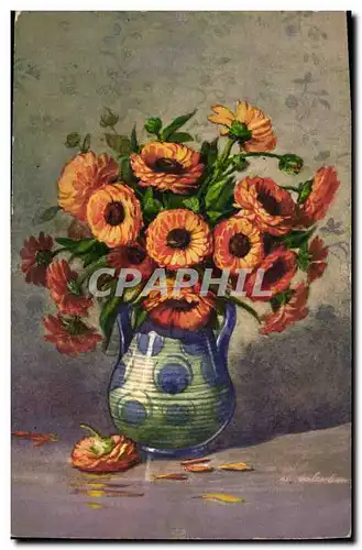 Cartes postales Fantaisie Fleurs