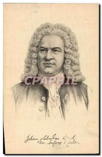 Cartes postales Johann Sebastian Bach
