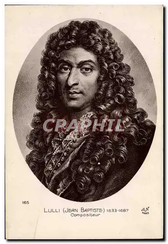 Cartes postales Jean Baptiste Lulli Compositeur