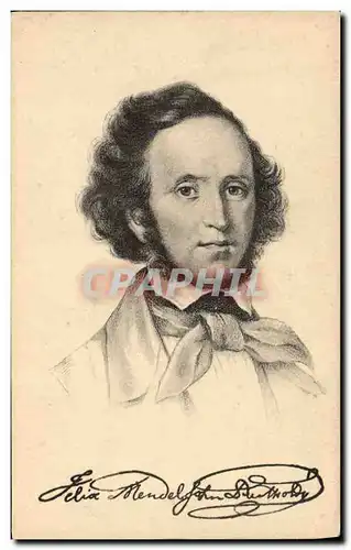 Cartes postales Felix Mendelssohn Bartholdy