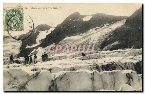 Cartes postales Militaria Chasseurs alpins Glacier de Tre la Tete
