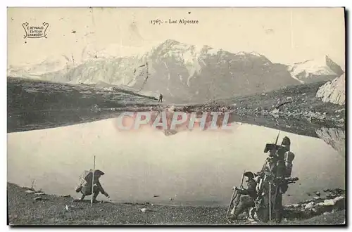 Ansichtskarte AK Militaria Chasseurs alpins Lac Alpestre