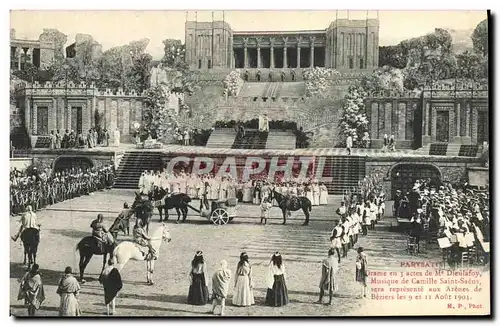 Ansichtskarte AK Theatre Parysatis Drame de Dieulafoy Camille Saint Saens