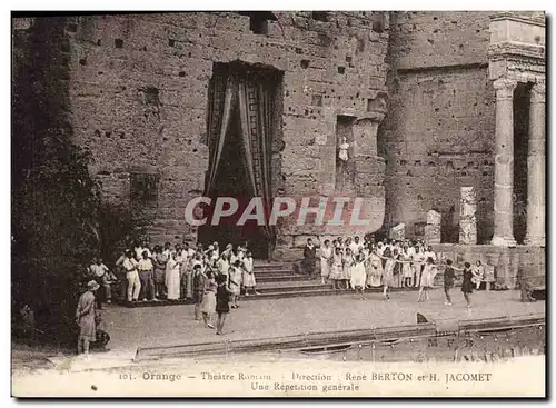 Cartes postales Theatre romain Orange Rene Berthon Jacomet Une reception generale