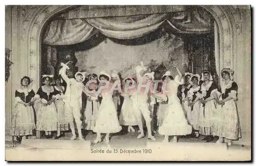 Cartes postales Theatre Soiree du 15 decembre 1910