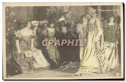 Cartes postales Theatre Sarah Bernhardt La sorciere