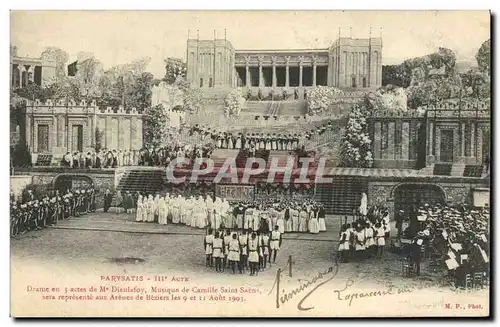 Ansichtskarte AK Theatre Parysatis Dieulafoy Camille Saint Saens