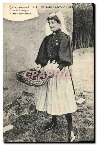 Ansichtskarte AK Folklore Les Sables d&#39Olonne