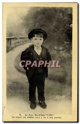 Cartes postales Folklore Au pays Maraichin Vendee Enfant