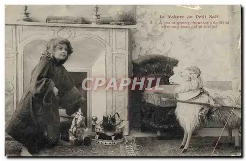 Cartes postales La voiture du Petit Noel Mouton