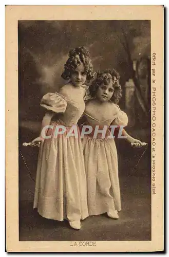 Cartes postales Enfants La corde