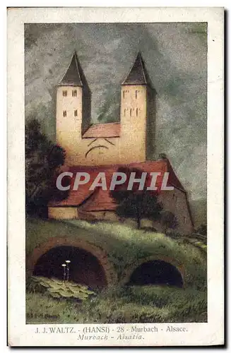 Cartes postales Fantaisie Illustrateur Hansi Alsace Murbach