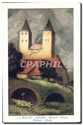 Cartes postales Fantaisie Illustrateur Hansi Alsace Murbach