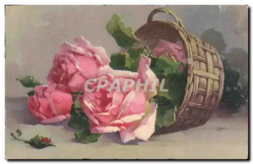 Cartes postales Fantaisie Fleurs