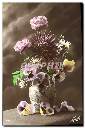 Cartes postales Fantaisie Fleurs