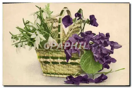 Cartes postales Fantaisie Fleurs