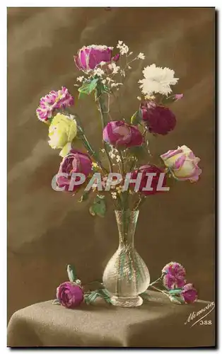 Cartes postales Fantaisie Fleurs