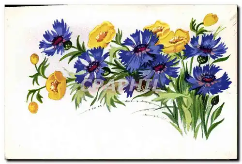 Cartes postales Fantaisie Fleurs