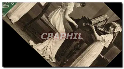 Cartes postales Enfants Piano Violon