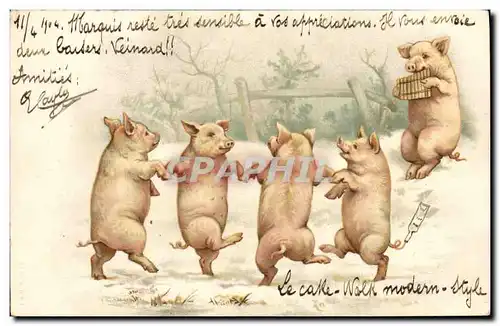 Cartes postales Cochon Porc