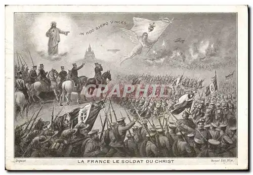 Ansichtskarte AK Militaria La France le soldat du Christ