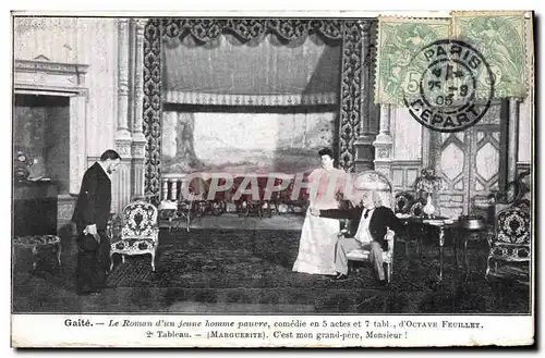 Cartes postales Theatre Gaite Le roman d&#39un jeune homme pauvre