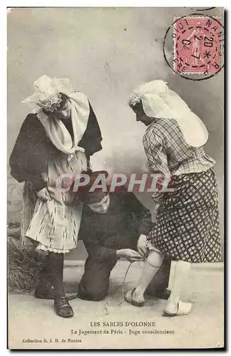 Cartes postales Folklore Les Sables d&#39Olonne Le jugement de Paris Juge consciencieux