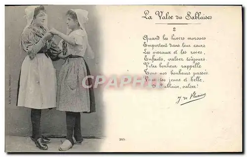 Cartes postales Folklore La Valse des Sablaises