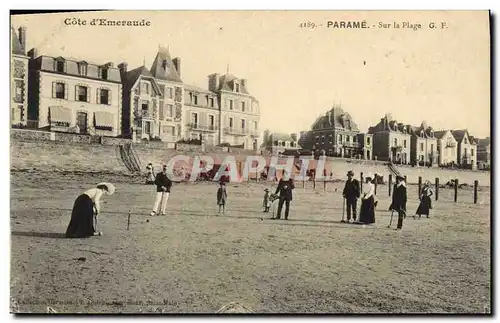 Ansichtskarte AK Parame Sur la plage Croquet