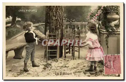 Ansichtskarte AK Jeux d&#39enfants Le ballon