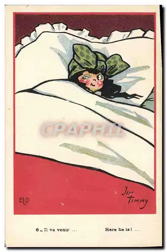 Cartes postales Fantaisie Illustrateur Jim Tinny Enfant