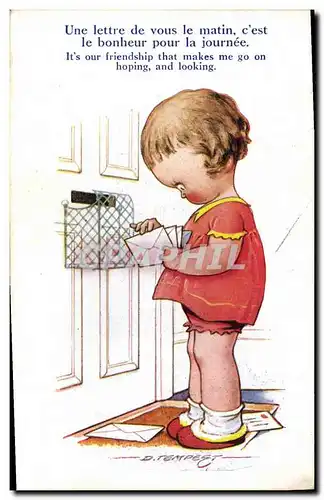 Cartes postales Fantaisie Illustrateur Tempest Enfant