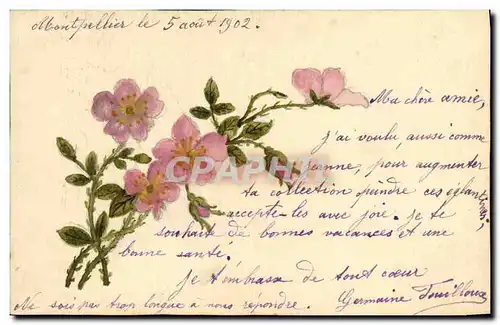 Cartes postales Fantaisie Fleurs