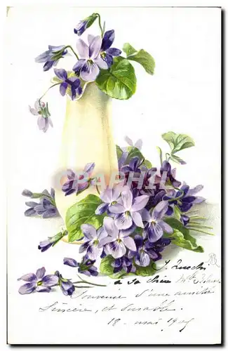 Cartes postales Fantaisie Fleurs