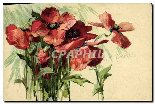 Cartes postales Fantaisie Fleurs