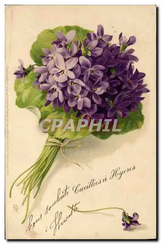 Cartes postales Fantaisie Fleurs